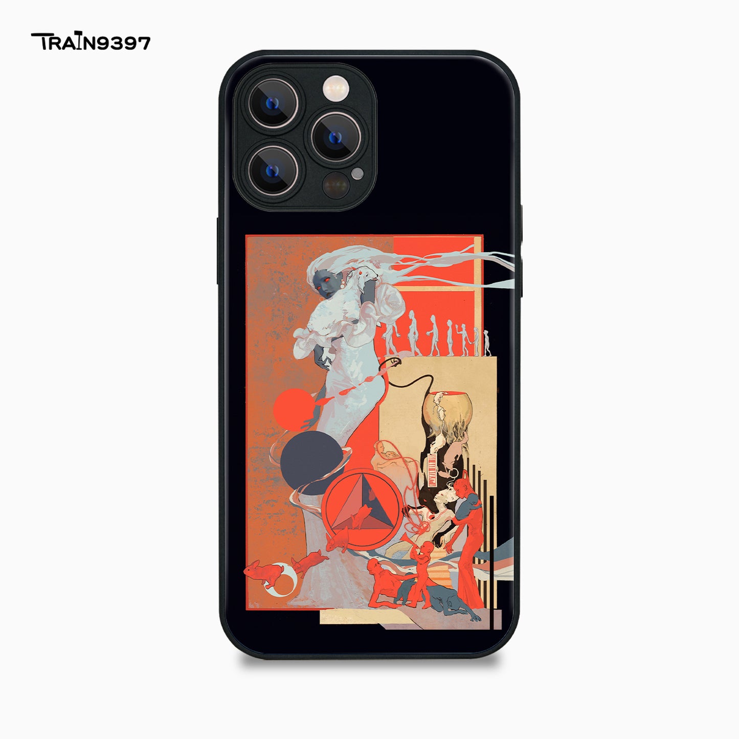 train 9397 x Mingyi Gan 2 Collaborative Series Phone Case