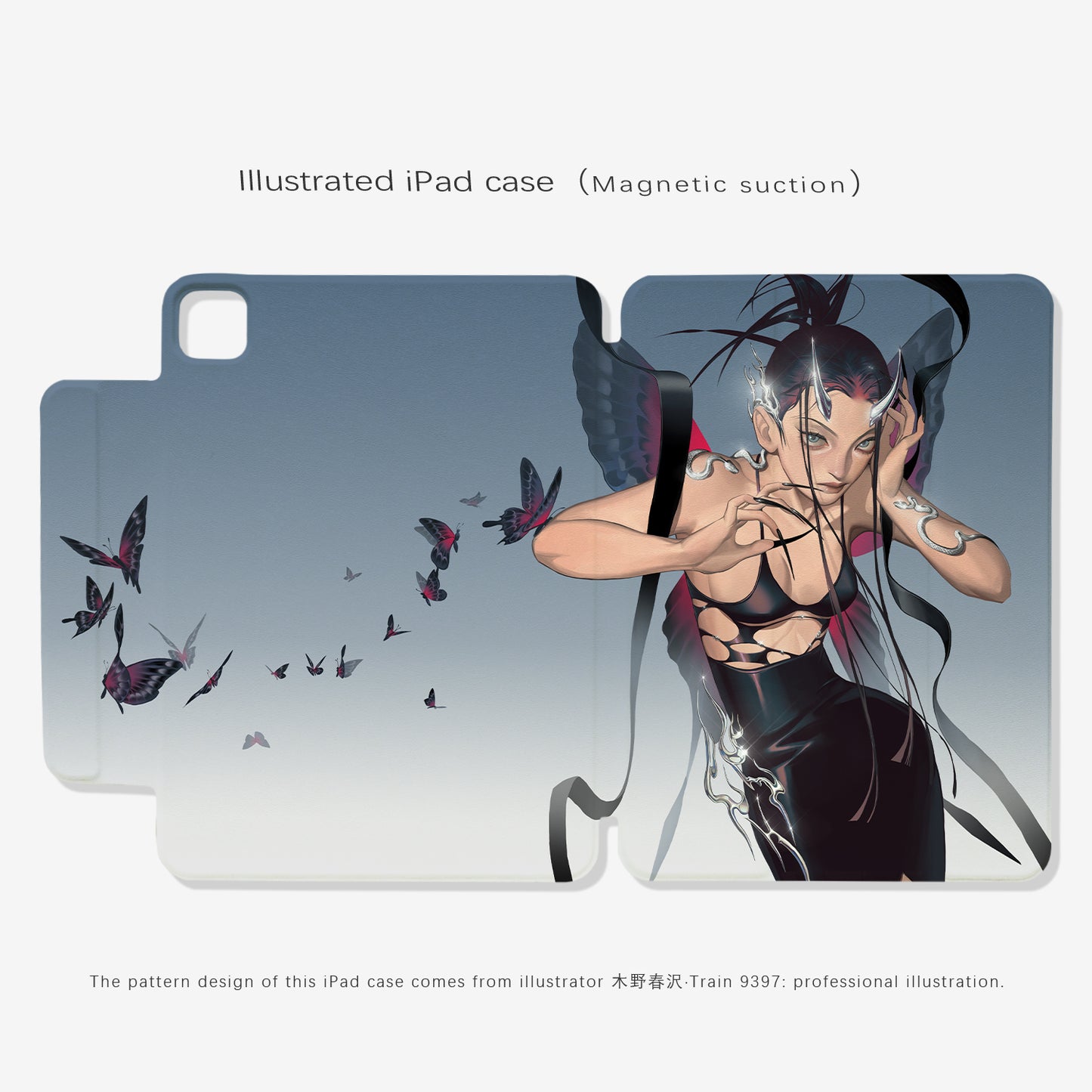 train9397 x muyechunze  Co-branded magnetic tablet case