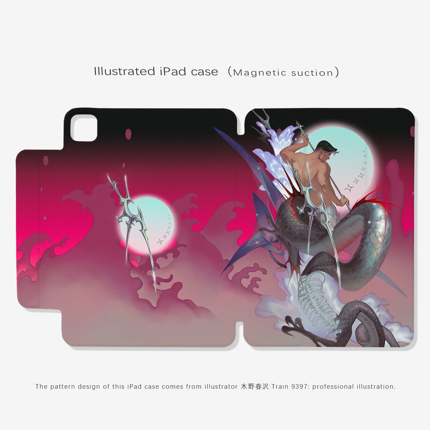 train9397 x muyechunze  Co-branded magnetic tablet case