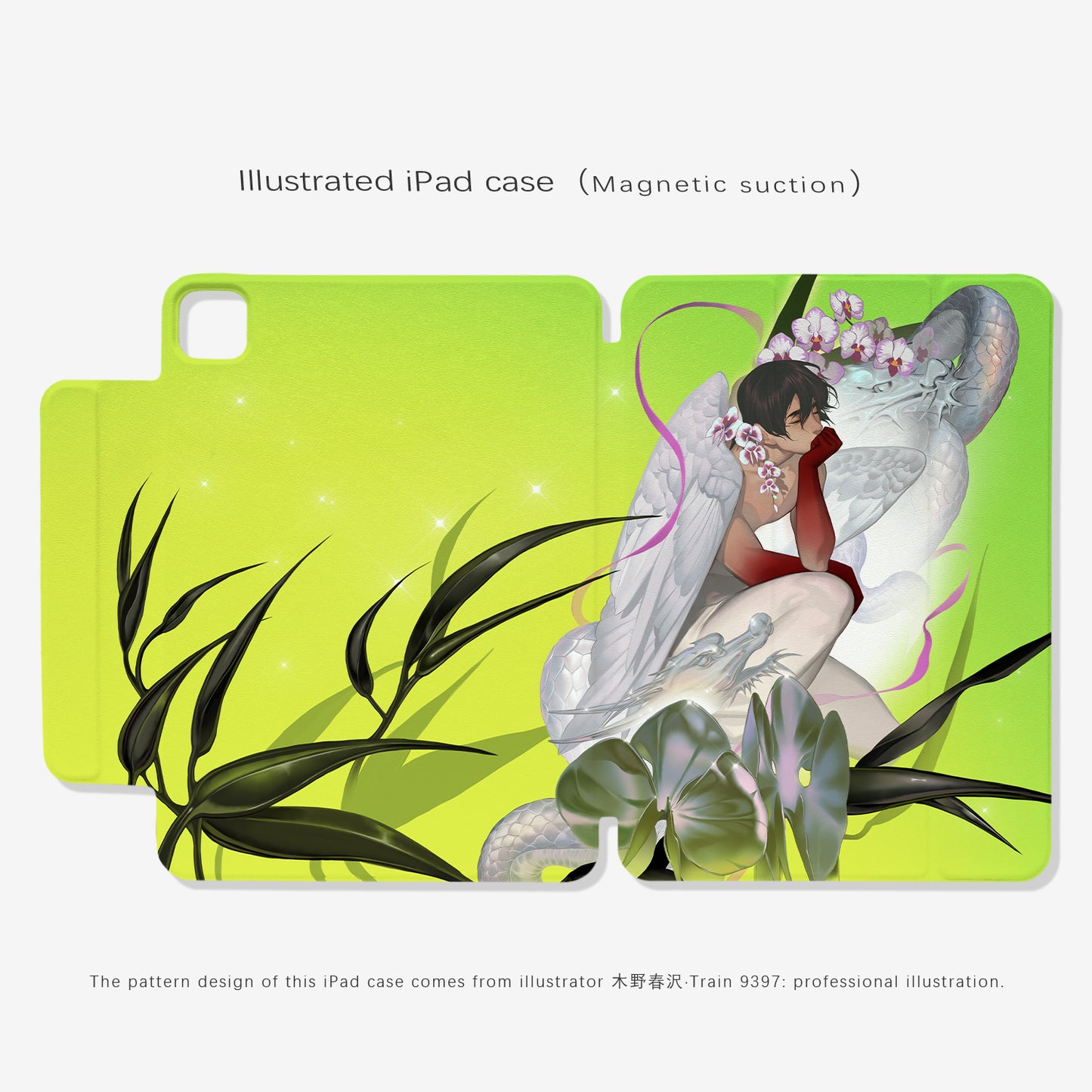 train9397 x muyechunze  Co-branded magnetic tablet case