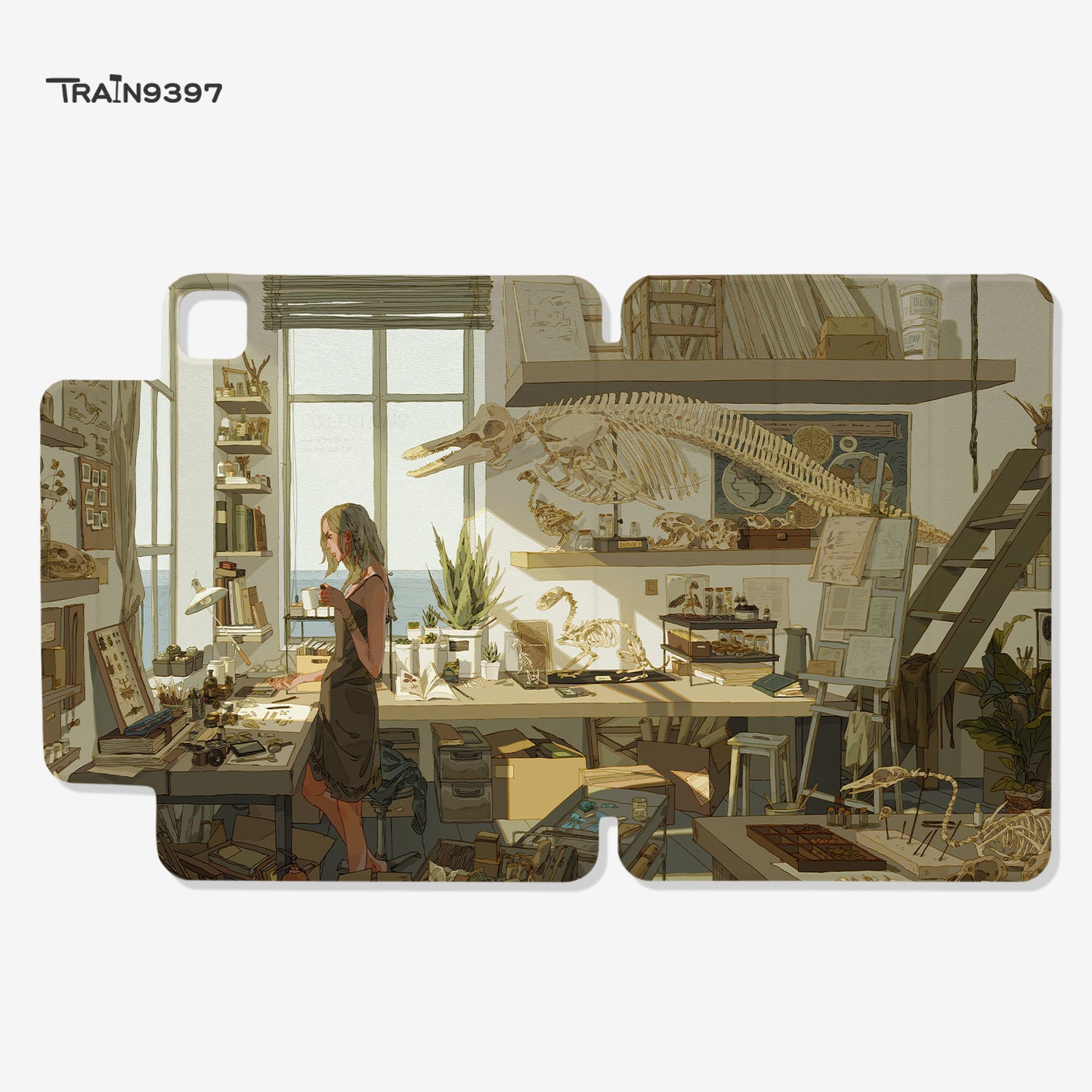 train9397 x zhangxii_art Co-branded magnetic tablet case