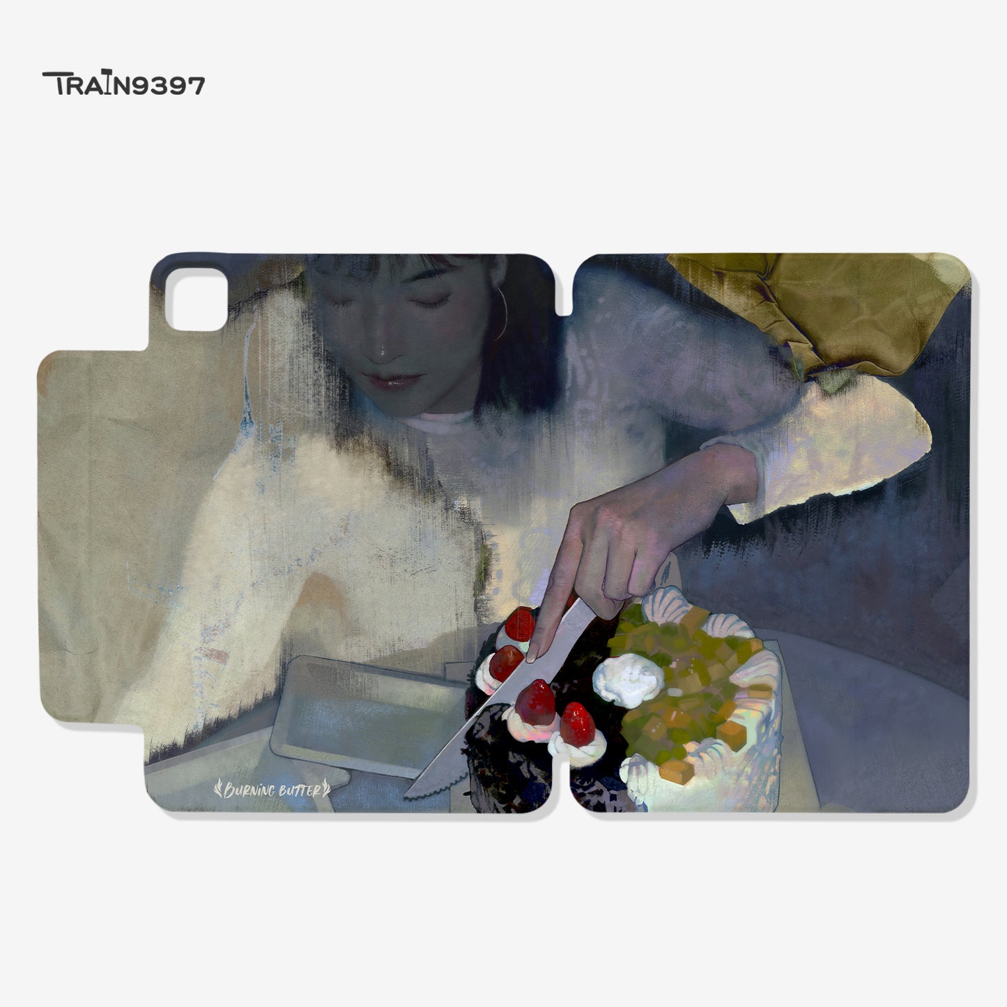 train9397 x torihino1 Co-branded magnetic tablet case