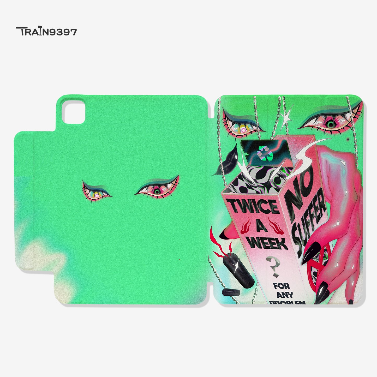 train9397 x voidspecies.garden Co-branded magnetic tablet case
