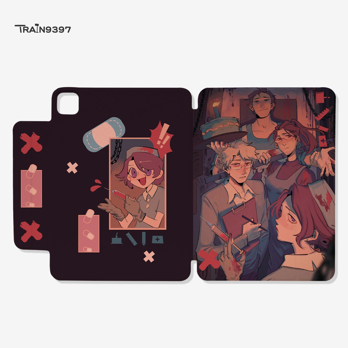 train9397 x eko.oek Co-branded magnetic tablet case