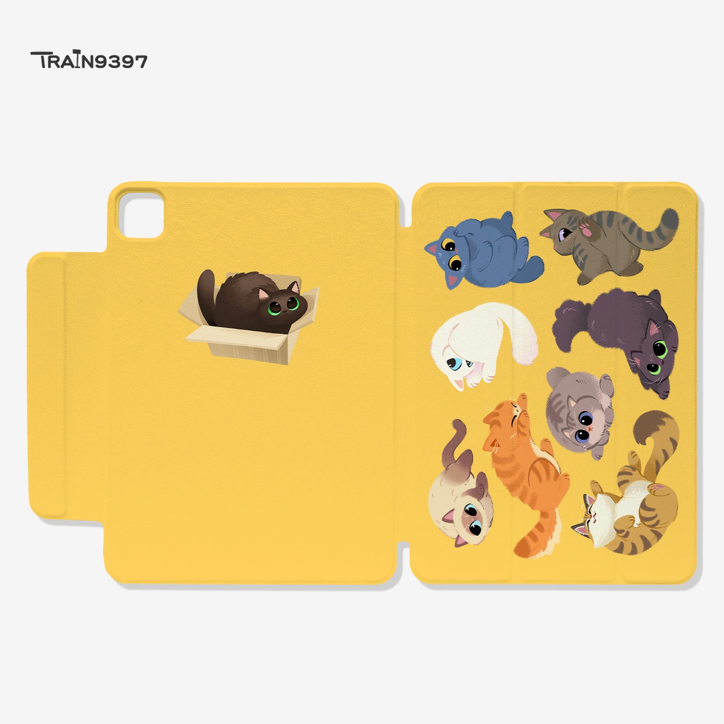 train9397 x Raki0v0 Co-branded magnetic tablet case