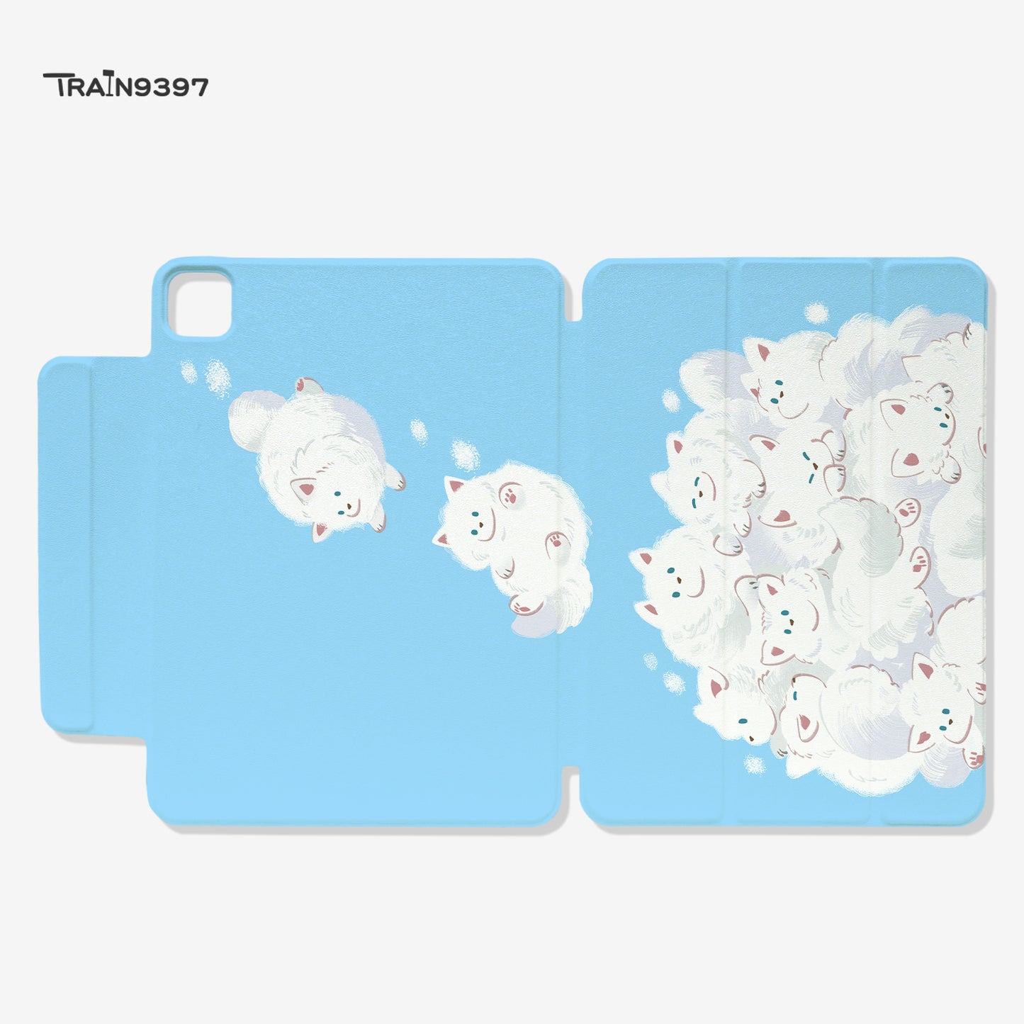 train9397 x Raki0v0 Co-branded magnetic tablet case