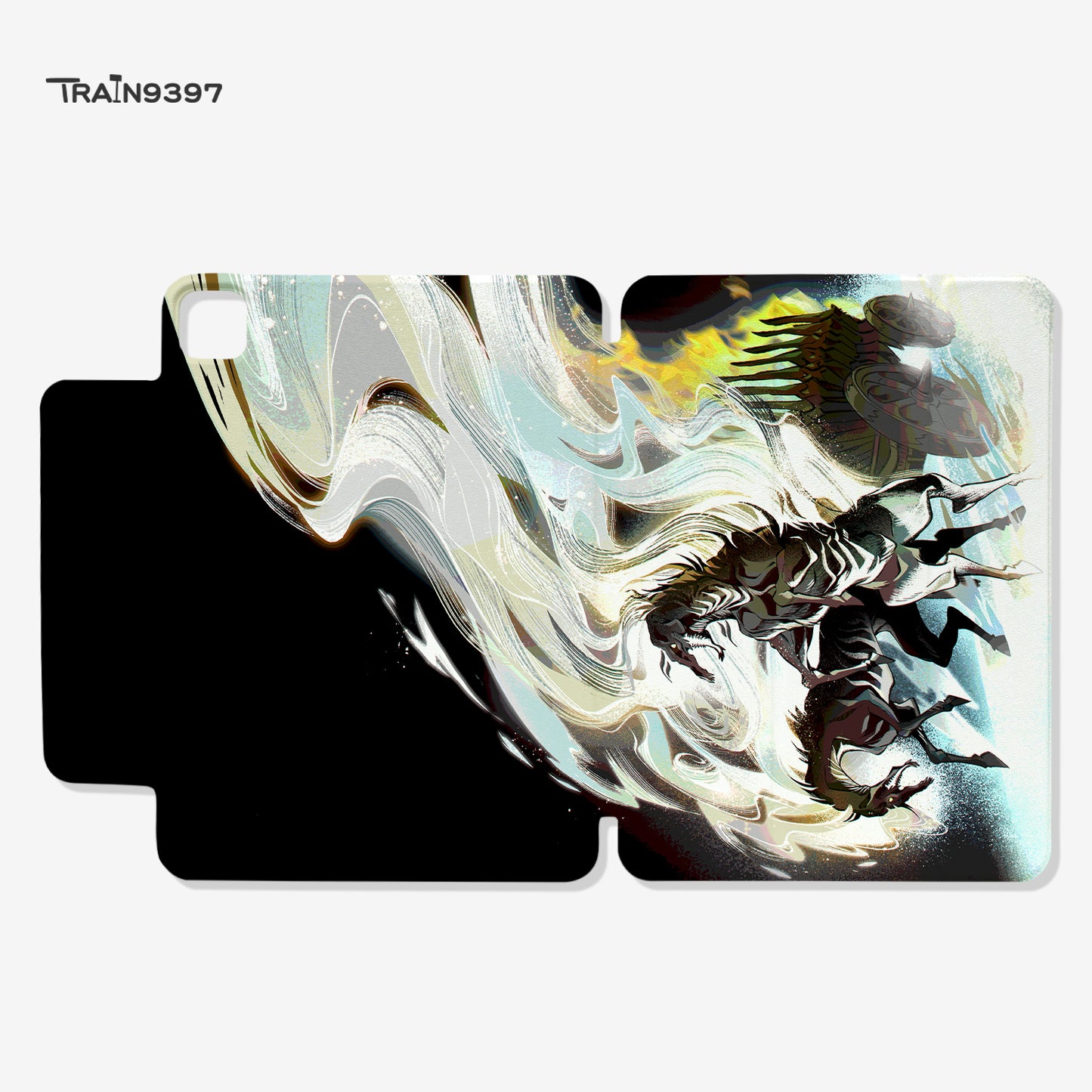 train9397 x Raki0v0 Co-branded magnetic tablet case