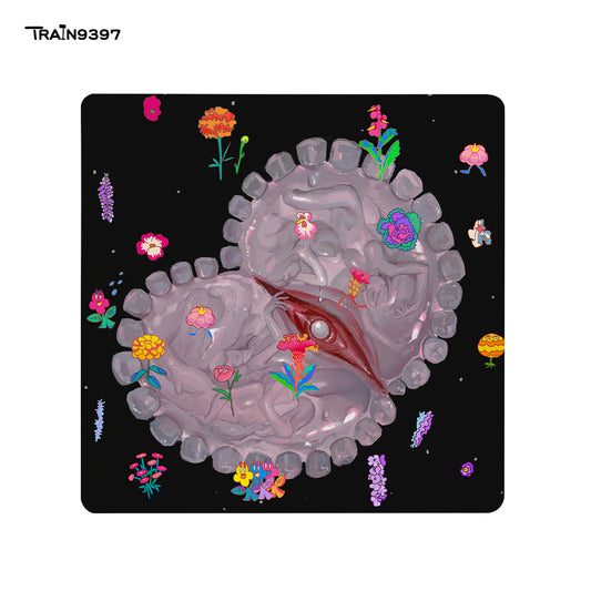 train 9397 x ashvahuimao Collaborative Series glass mouse pad