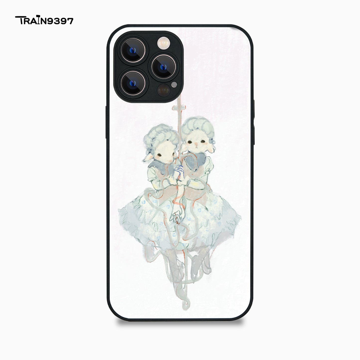 train 9397 x polar_lamb Collaborative Series Phone Case